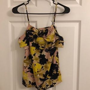 Banana Republic floral tank top blouse